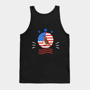 Quail USA American Flag Tank Top